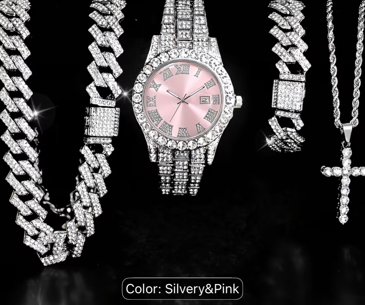Pink diamond jewelry bundle